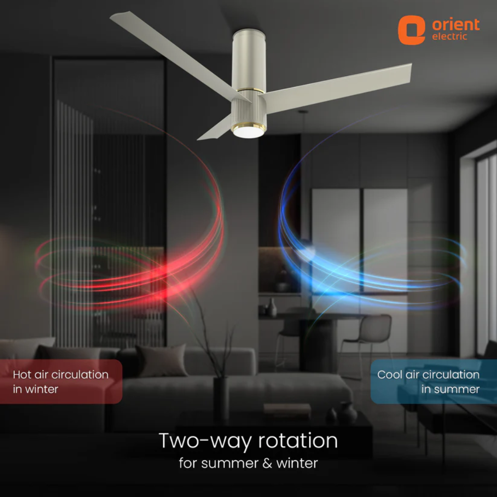 AEROSLIM IOT REMOTE FAN WITH LIGHT 1200MM DUNE GOLD